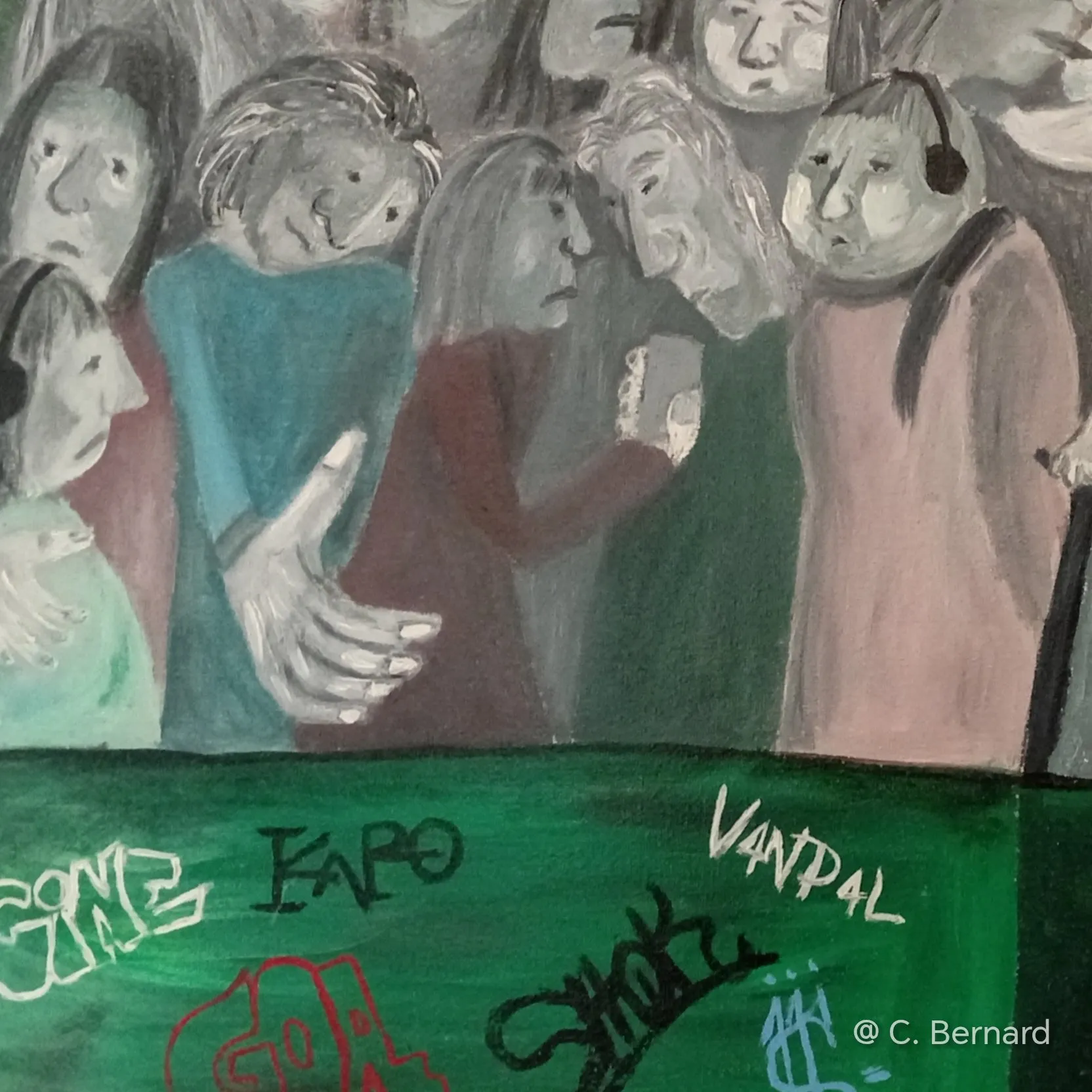 L’air lourd, les regards fuyants, une symphonie de silences où chaque souffle se heurte à l’autre.